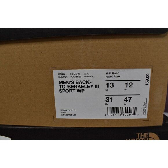The North Face Mens Size 13 Back to Berkeley III Sport Suede Waterproof Boots - Picture 11 of 11
